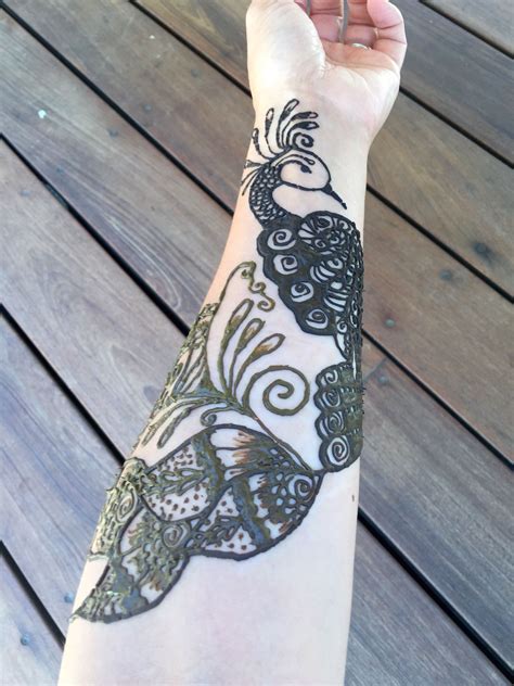 Peacock Mendhi Tattoo Tattoos Henna