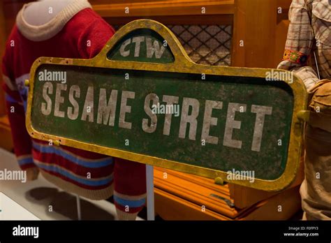 Sesame Street Sign Usa Stock Photo Alamy