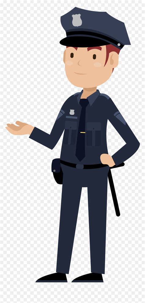 Animated Police Officer Transparent Hd Png Download Vhv