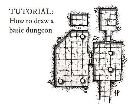 Tutorial How To Draw A Basic Dungeon Map By Niklas Wistedt Medium