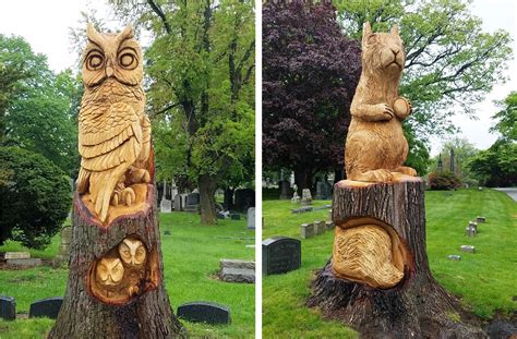 Why Is Woodlawn Cemetery Carving Its Trees Into Animals 6sqft Tree