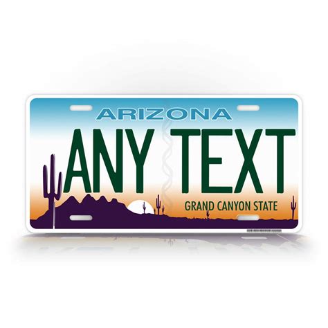 Buy Signsandtagsonline Custom Arizona State License Plate Az Cactus