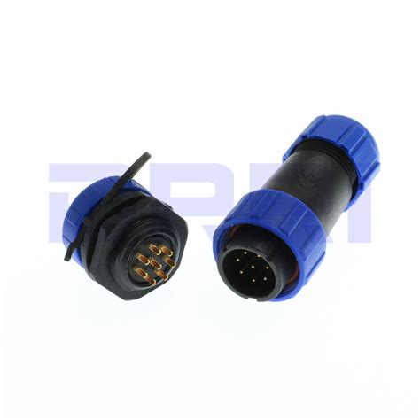 Sp21 8 Pin Circular Waterproof Aviation Connector For Led Lighting