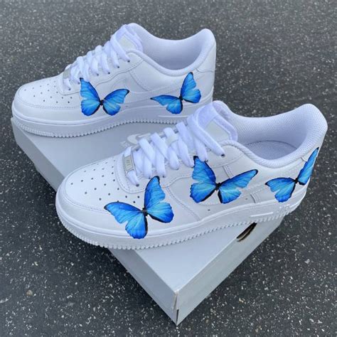 Butterfly Nike Air Force 1 07 Custom Sneakers Womens Nikes Kixify