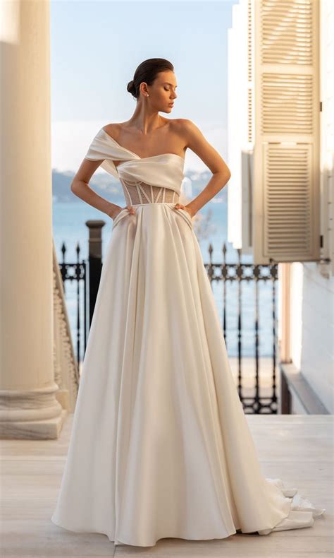A Line Wedding Dress Excitementa Wedding Dress By Ida Torez