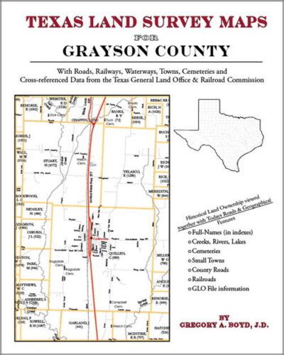 Grayson County Texas Land Survey Maps Genealogy History 1420350315 Ebay