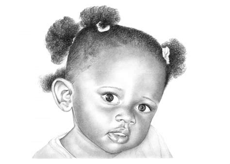 Pencil Portrait Of Baby Girl Pencil Sketch Portraits