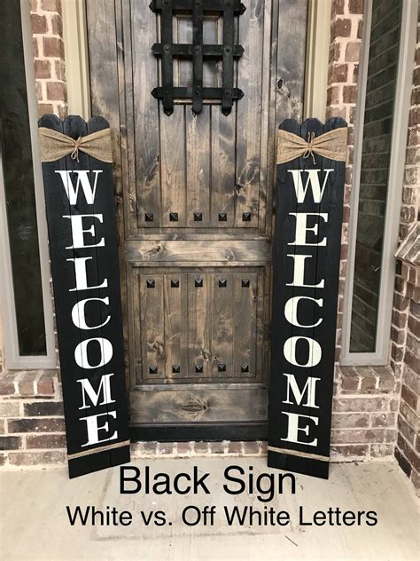 Farmhouse Welcome Signrustic Welcome Sign For Front Porch Front Porch