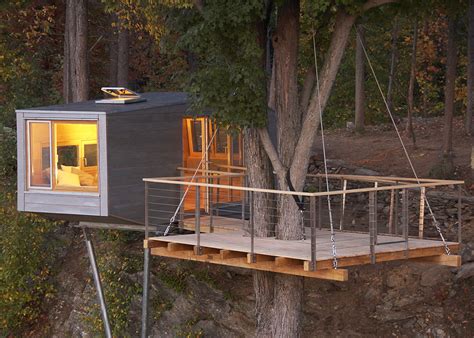The Cliff House Is An Eco Treehouse Wrapped Around A Maple Tree 6sqft