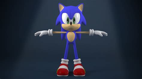 Sonic The Hedgehog Character 3d Model Cgtrader