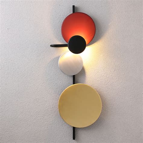 Modern Design Art Decor Wall Sconce With Four Color Circles For Kids