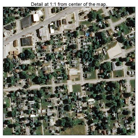 Aerial Photography Map Of West Terre Haute In Indiana