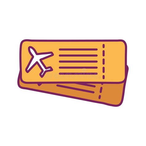 Tickets For Two Line Icon Concept Tickets For Two Flat Vector Symbol