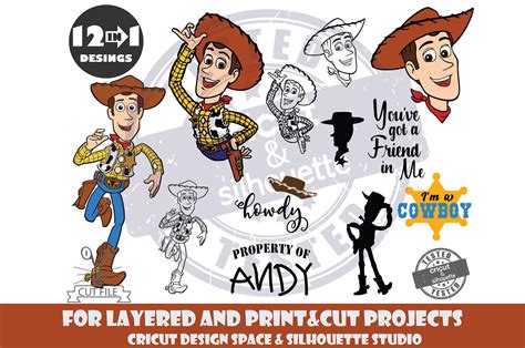 Woody Bundle Svg Toy Story Svg Design Files For Cricut Etsy