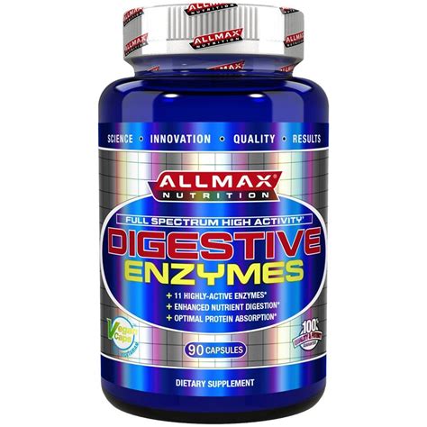 Allmax Nutrition Digestive Enzymes Digestive System Support Supplement