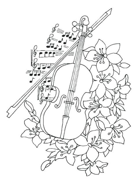 Cello Coloring Page At Getdrawings Free Download