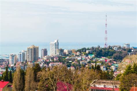 Aerial View Of Sochi Russia Stock Photo Image Of Russia Horizon