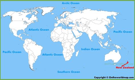 Cartina Del Mondo Nuova Zelanda Cartina