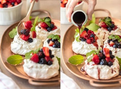 Individual tarts are a cute way to make guests feel special. Mini Pavlova Recipe - Meringue Dessert - The Cookie Rookie