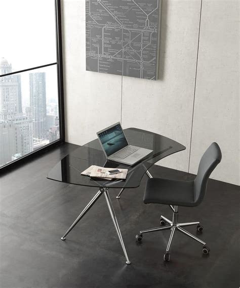 B 40 x h 29 cm mit regal in der mitte • breite für fußraum 110 cm handgemacht möbel Moderner Schreibtisch mit Glasplatte | IDFdesign