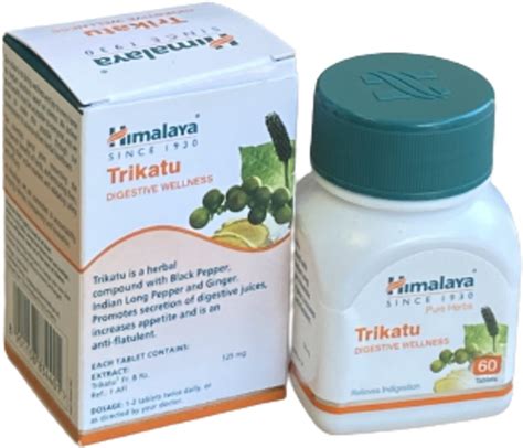 Himalaya Pure Herbs Trikatu Digestive Wellness 60 Tablets Bol