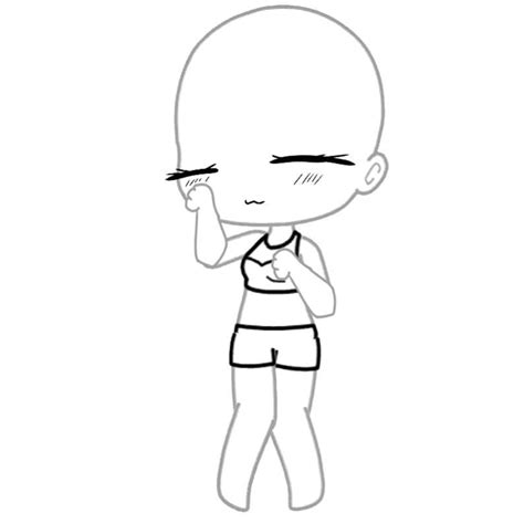 Gacha Life Body Base With Clothes And Eyes