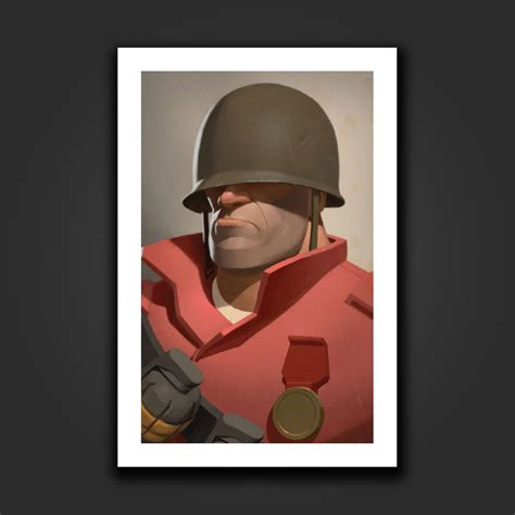 Valve Storesoldier Portrait Character Design Male Character Design