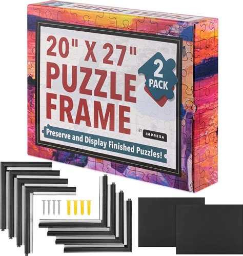 Impresa [2 Pack] Puzzle Frame Kit To Display Your Puzzles Easy To Assemble Frames