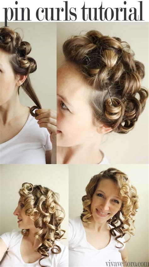 If you already have curls done, setting your dry hair in pin curls at night is a great way to hold the shape until the next day. DIY Pin Curls Tutorial! - Viva Veltoro