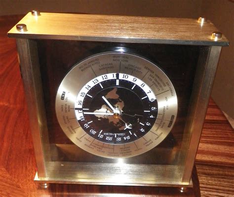Seiko International World Desk Airplane Clock Mantle Clock Etsy