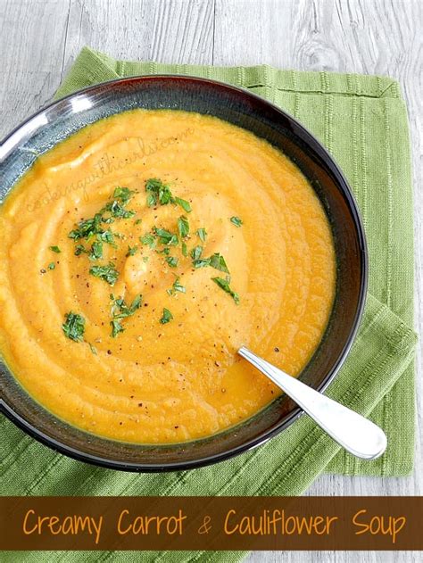 Creamy Carrot And Cauliflower Soup Cooking With Curls