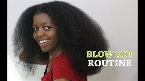 Blow Out Routine Ft Shea Moisture Blow Out Cream Natural Hair Misst1806 Youtube