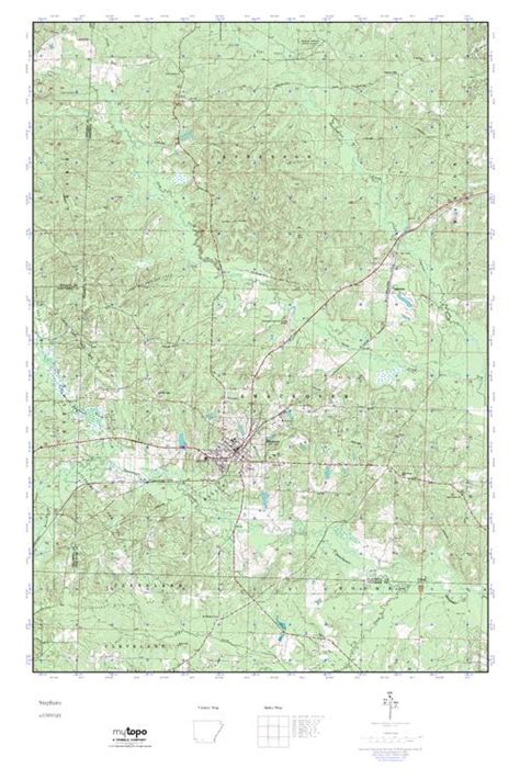 Mytopo Stephens Arkansas Usgs Quad Topo Map