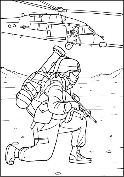The printables feature many aspects of army men, from the warfare vehicles up to the gunfire. Marines Coloring Pages | Coloring books, Dover coloring ...