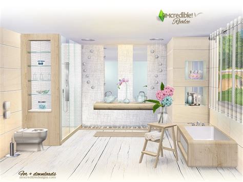 Realce Bathroom By Simcredible Liquid Sims
