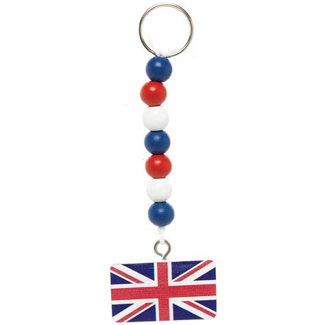 Union Jack Keyring And Bag Dangler Kits Baker Ross