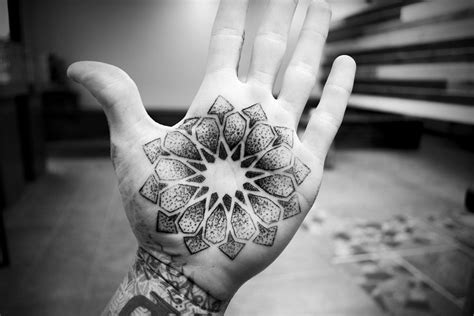 Palm Mandala By Artist Alex Wacker Dotwork Tattoo Designs Can Be Found