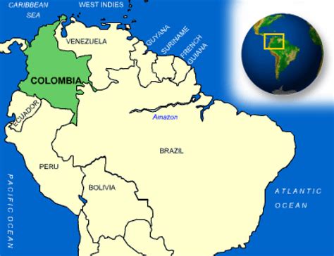 Colombia And Venezuela Map