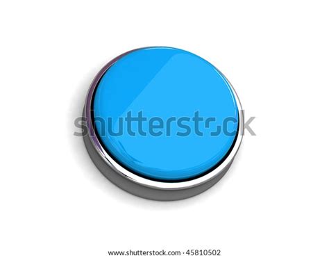 Blue Push Button Isolated Stock Illustration 45810502 Shutterstock
