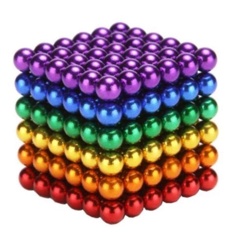 Colorful Beads Stacked On Top Of Each Other In The Shape Of A Rainbow