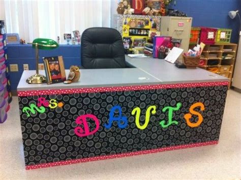 Creating attractive classroom areas will help to make learning our newsletter for teachers, educators & parents! make an ugly desk a cute one | My classroom style ...