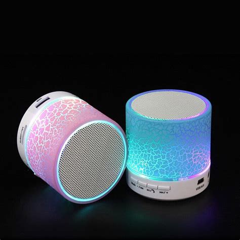 New Colorful Column T Led Mini Portable Wireless Bluetooth Speaker