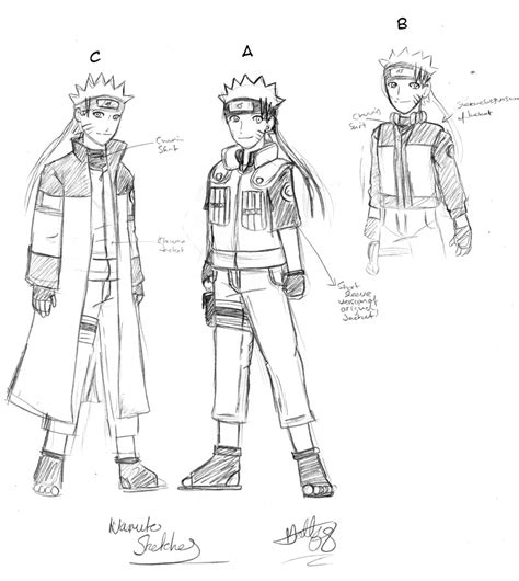 Naruto Re Design Sketches By Mattwilson83 On Deviantart