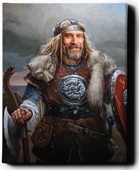 The Viking Custom Viking Portrait Custom T For Him Regal Pawtraits