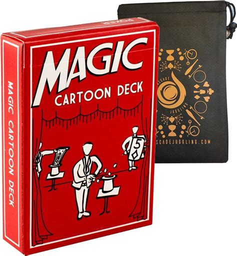 cartoon deck magic trick easy and fun card magic also includes cascade card bag