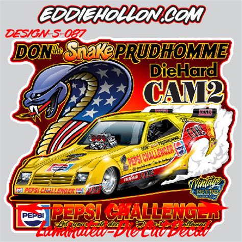 Don The Snake Prudhomme Pepsi Challenger Omni Funny Car Decal Etsy