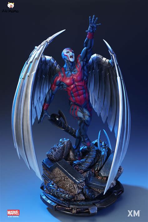 Marvel X Men Archangel X Force Ver A 14 Scale Statue By Xm Studios