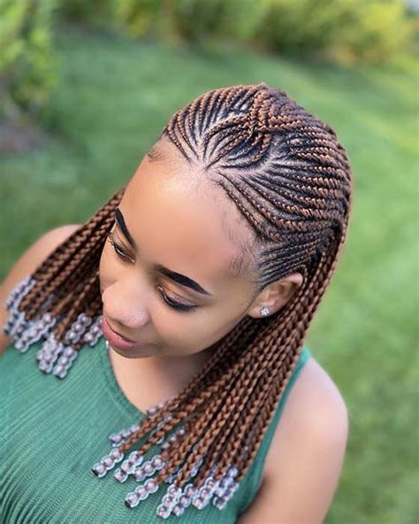 Short Straight Back With Beads 101 Chic And Trendy Tribal Braids For