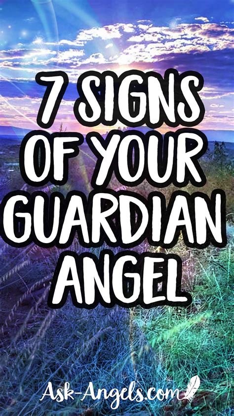 7 Guardian Angel Signs You Need To Know About Ask Your Guardian Angel Angel Signs