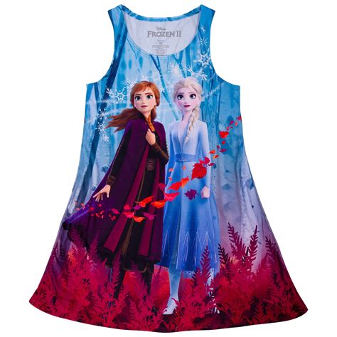 Frozen 2 Girls Sublimated Dress Large
